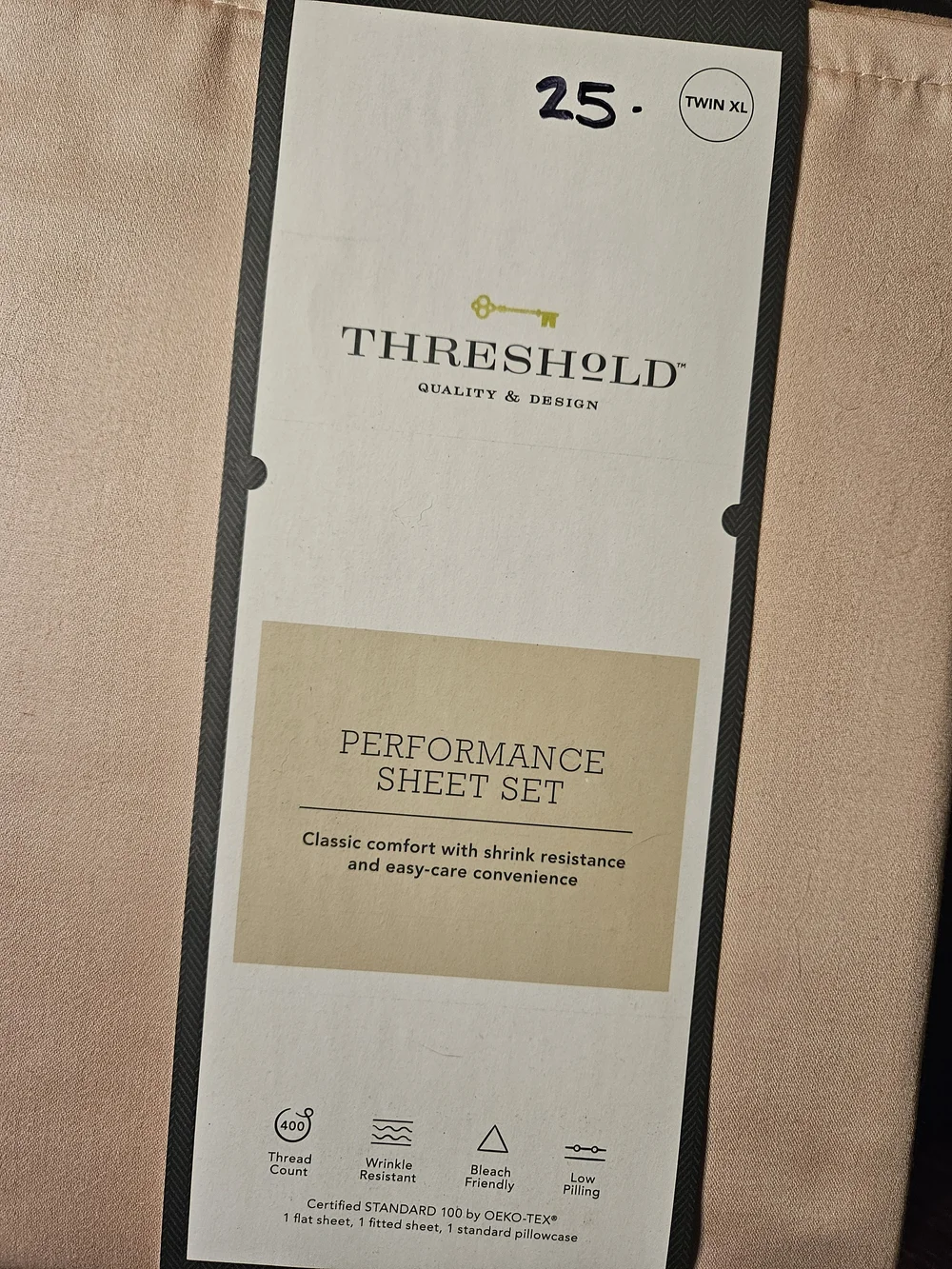 Performance Sheet Set Blush Twin XL